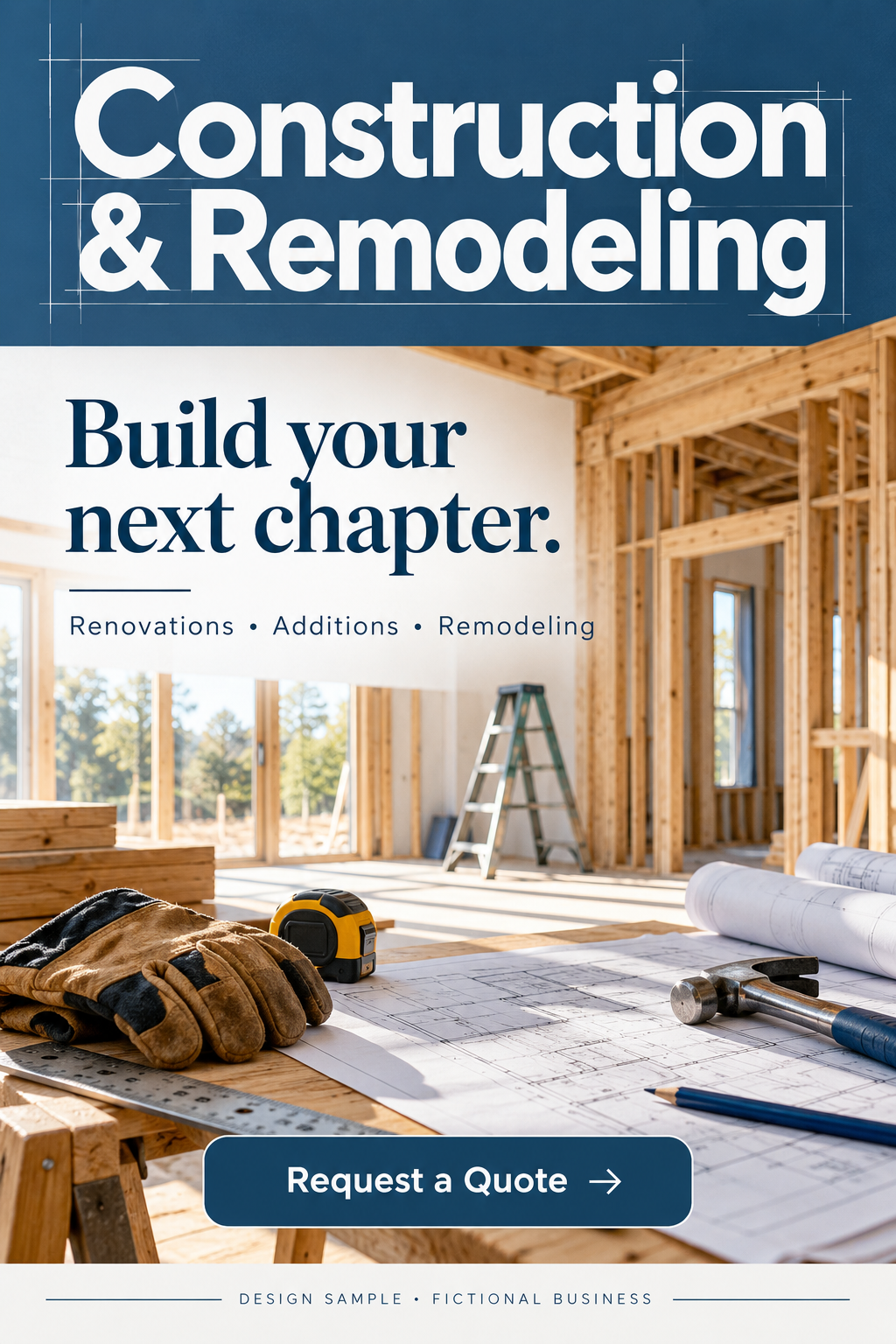 Muestra en inglés: Construction & Remodeling