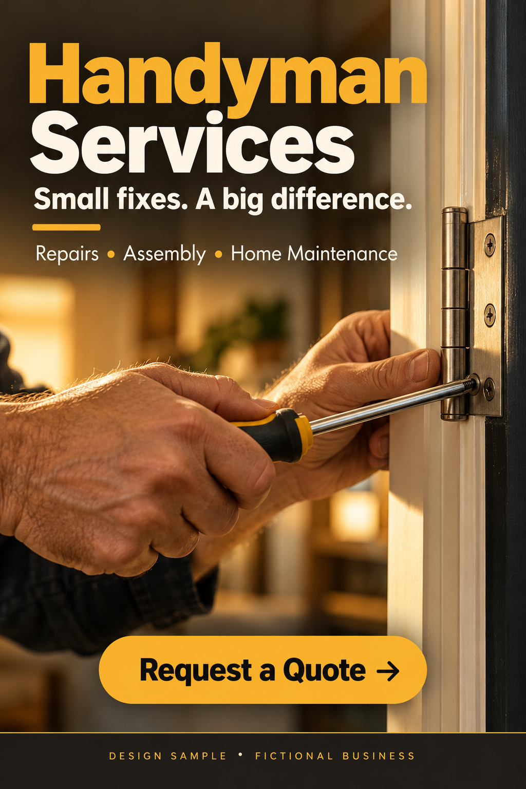Muestra en inglés: Handyman Services